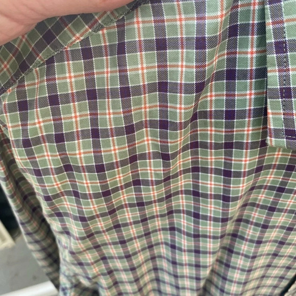 UNTUCKit Blue and White Plaid Button Down Shirt - Picture 3 of 6